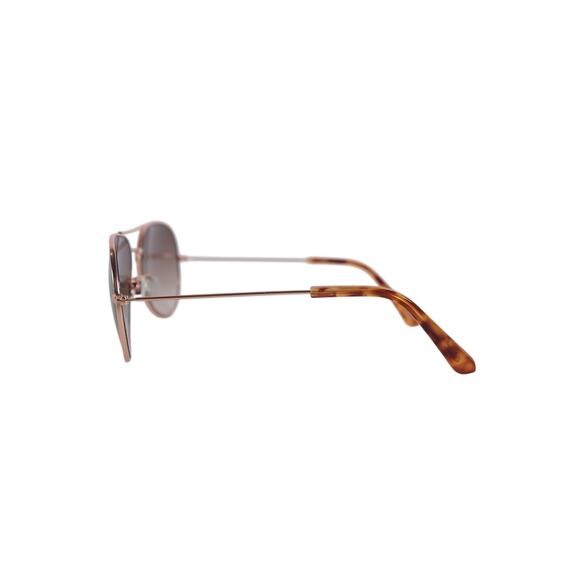 Fossil Classic Metal Aviator Sunglasses - Rose Gold / Gradient Brown-NWT main image 6